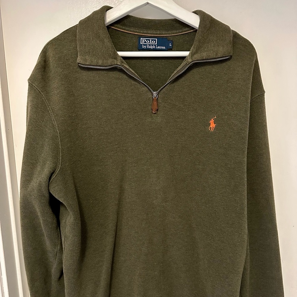 Polo by Ralph Lauren size L men’s quarter zip sweater